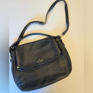 Kate Spade Pebbled Black Leather Bag